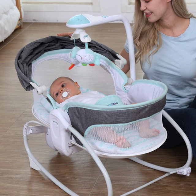 3 in 1 multifunctional baby bouncer rocker with star light projection electric baby rocker infant rocker