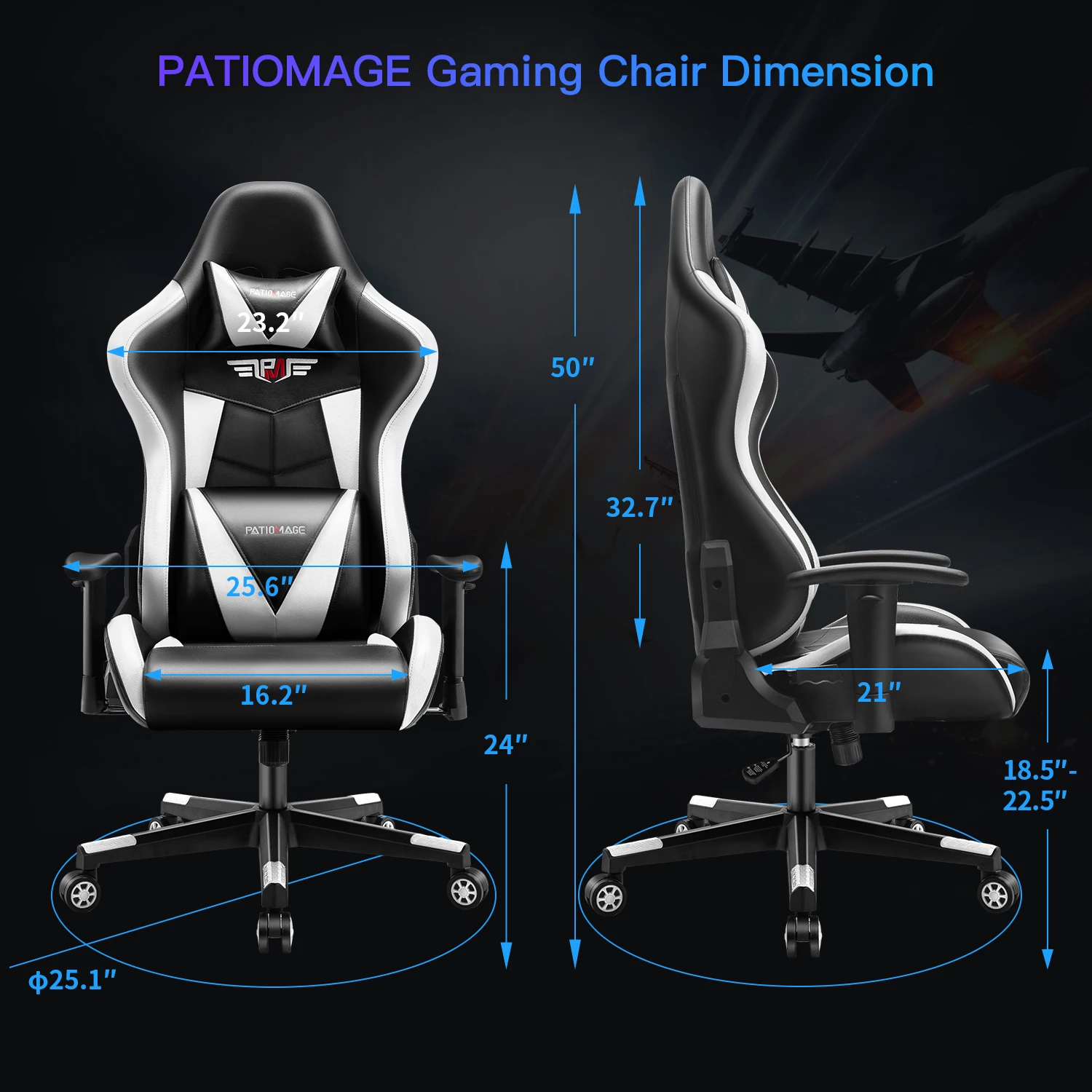 
2020 Amazing hottest blue tooth RGB speakers and massage cheap office furniture Computer Gaming Chair with retractable footrest 