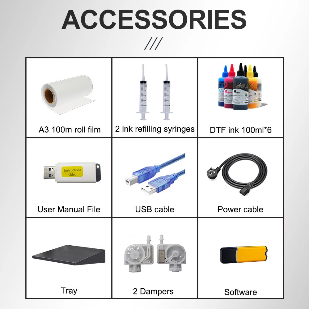 inkjet printers A3 30cm 33cm dtf sale printing machine Epson l1800  printer for printer for T shirt