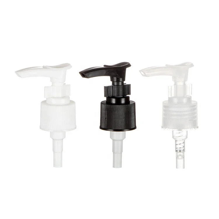 24/410 clip lock ribbed plastic lotion pump for  hand sanitizer bottle