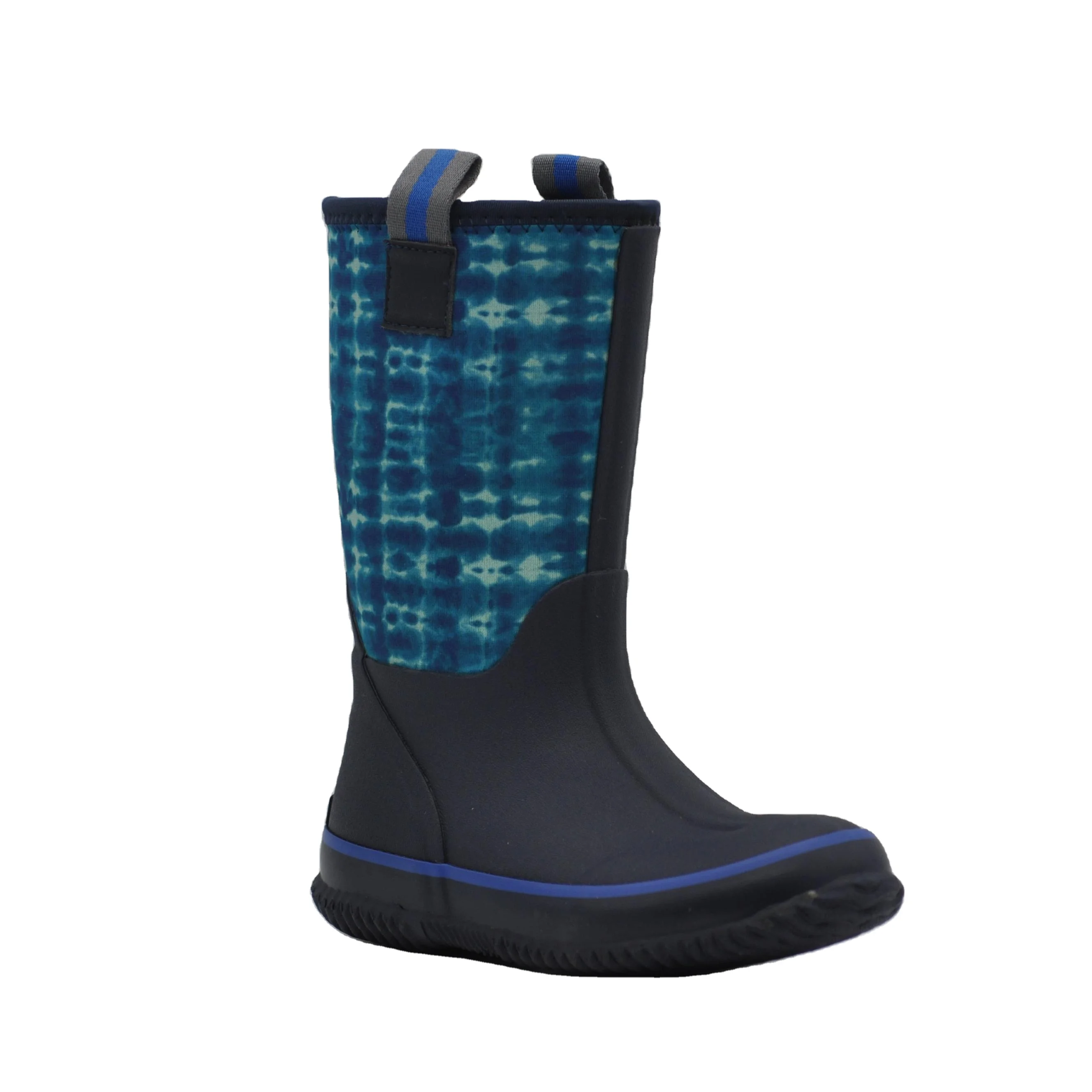 Новинка, женские сапоги средней длины большого размера с блестками, сапоги для дождя на плоской подошве, охотничьи сапоги на утином меху, водонепроницаемые сапоги на утином меху