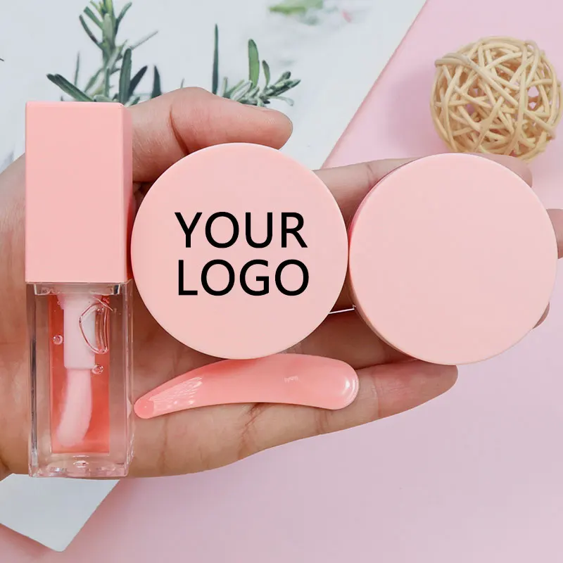 2 in 1 Lip Scrub and Balm Wholesale Private Label Lip Care Fruit Moisturizing Exfoliating Lip Scrub and Balm Set