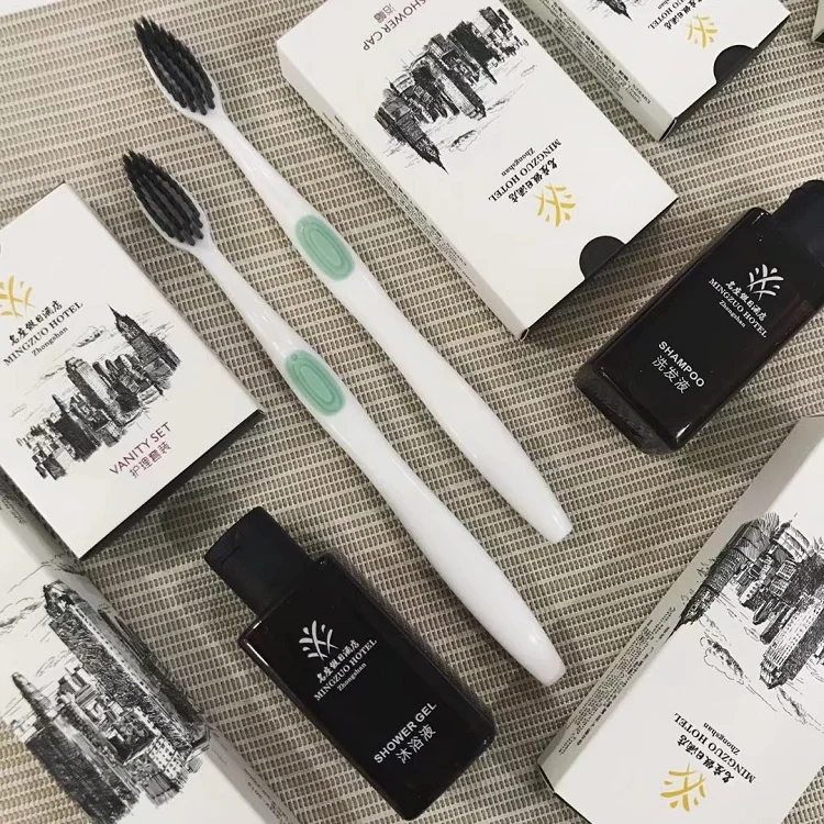 Factory made supplies hot sale Basic Cleaning Sustainable toiletries display industry in china hotel amenities