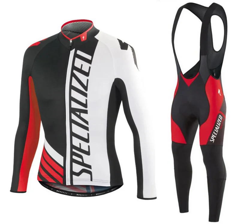 
Wholesale Bicycle Clothing Mountain Bike Long-Sleeved Spring Autumn Lightning Cycling Suit Bib Trousers For Men 