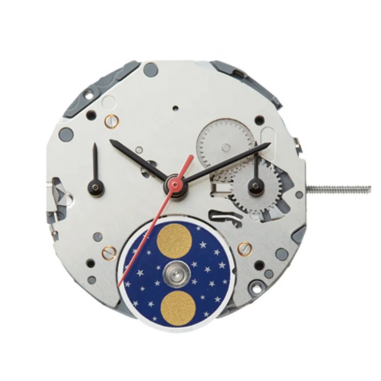 Miyota Japanese Made 3 Eyes Multi function Moon Phase 6P20 Quartz Watch Movement