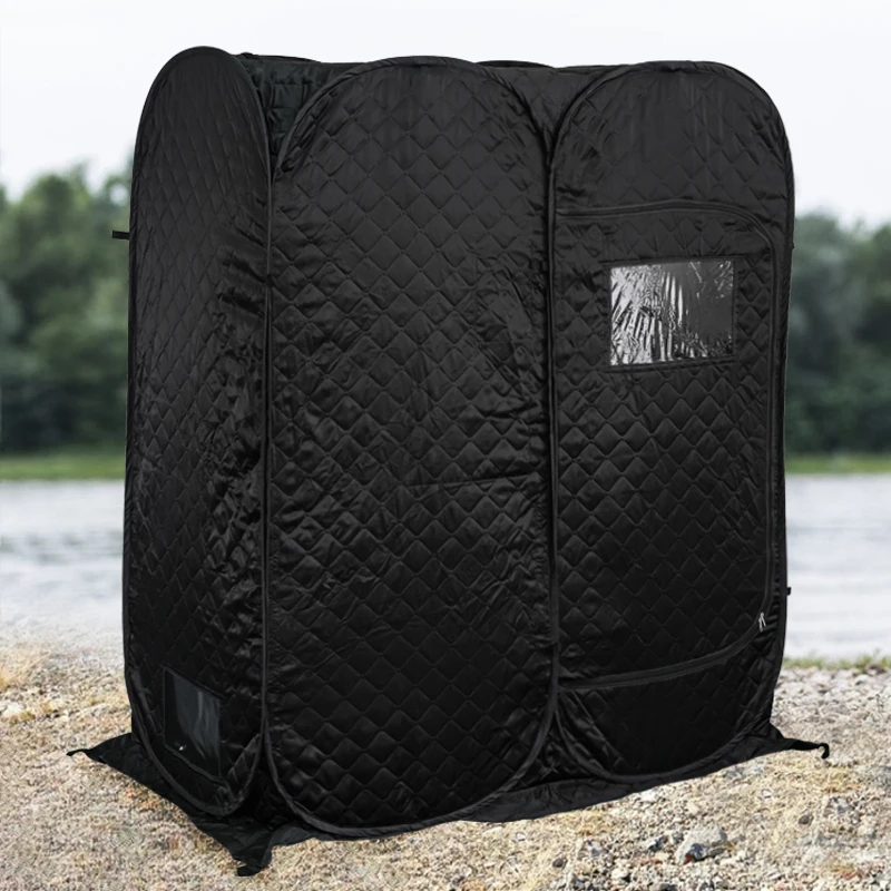 Outdoor Sauna Steam Room 2 Persons Tent for Outdoor Ice Fishing Dry Steam Sauna Ice Cube Fishing Shelter Tent