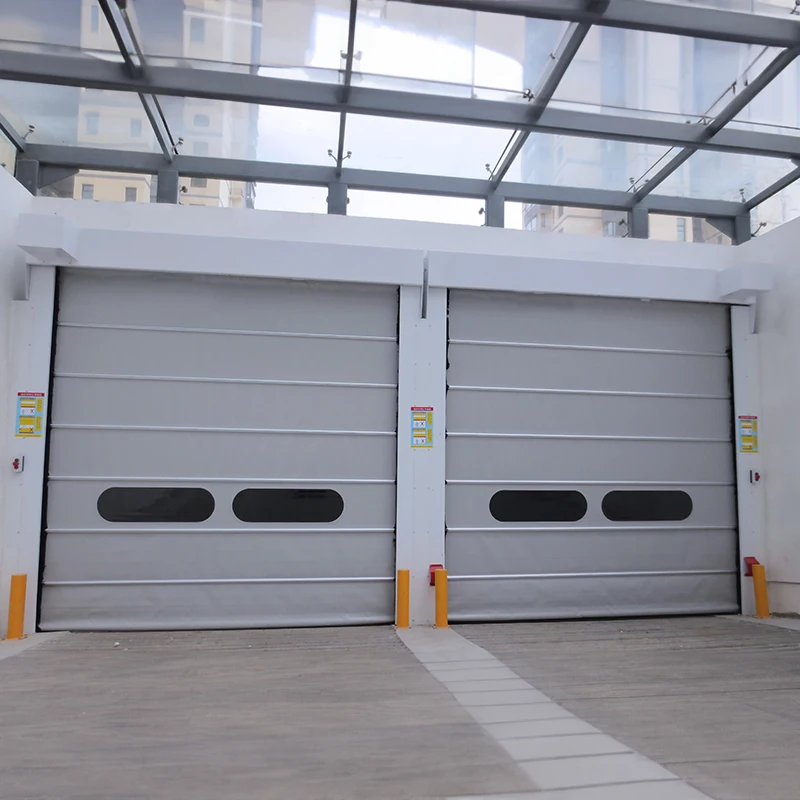 HOFIC Automatic induction PVC rapid stacking door factory large rapid door wind tunnel wind-resistant high-speed stacking door