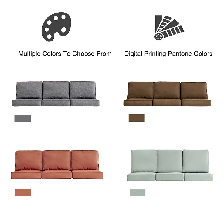 Water Proof Outdoor Deep Seating Sofa Seat Couch Cushion Foam