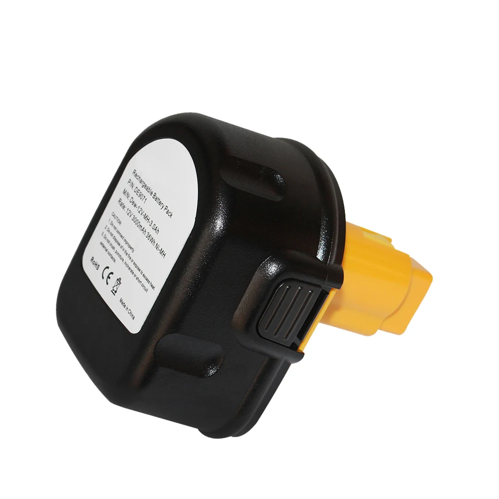 For Dewalt DE9071 DW9072 DE9075 Hot Sale 12V Drill Power Tools Batteries Replacement 2.0A NI-MH Rechargeable Batteries