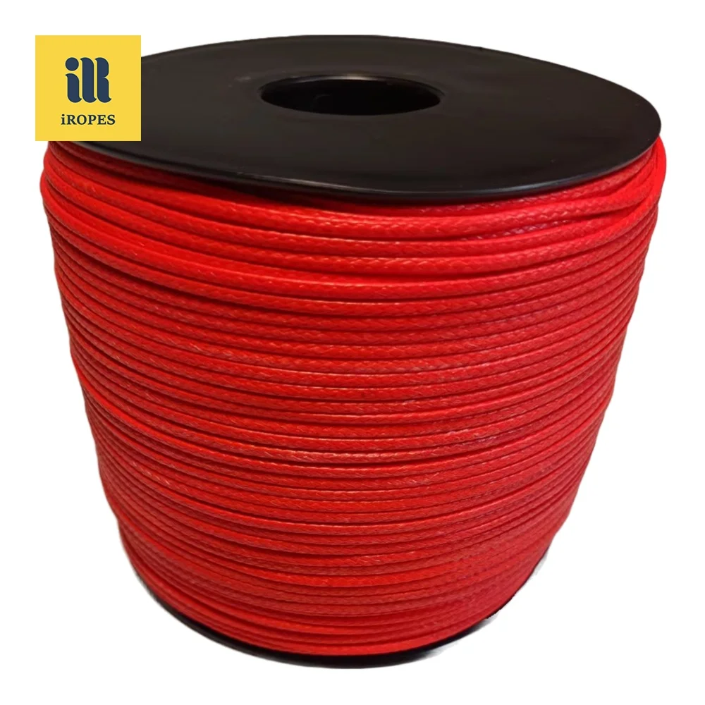 3mm UHMWPE Amsteel Rope 12 Strands  High Strength Tensile Force Uhmwpe Braided Amsteel Rope paragliding towing rope