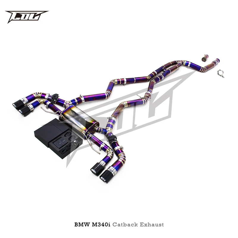Спортивная выхлопная система для BMW M340/M340i G20 3 0 T 2019-2024 с клапанной системой управления