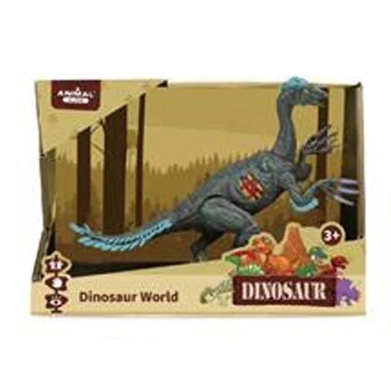 ANIMAL ALIVE Dinosaur with Sound - Realistic Plastic Wild Animal Toy Set for Kids Includes 3* AG3 Batteries Perfect for Learning