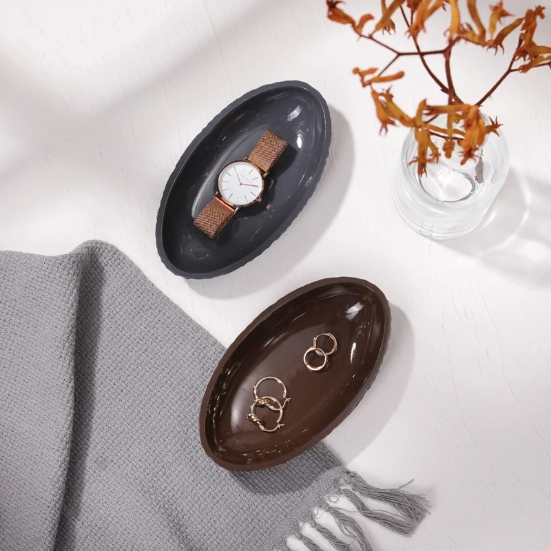 Custom Resin Ring Holder Jewelry Dish Key Bowl Decorative Trinket Dish Vanity Entryway Table Home Decor Honeycomb Jewelry Tray