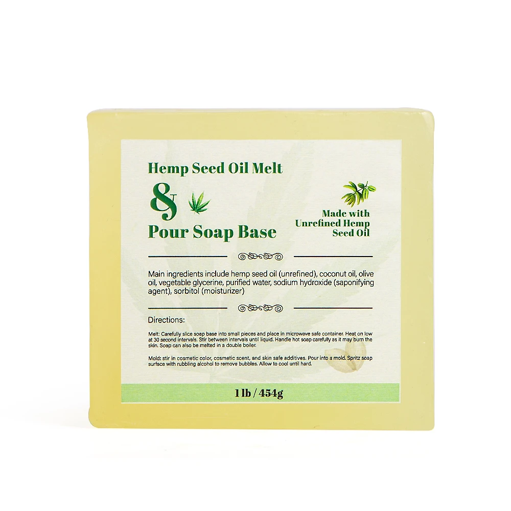 Wholesale Natural Bar Custom 1lb 454g 1kg Hemp Seed Oil Soap Base Of Soap Base 1kg