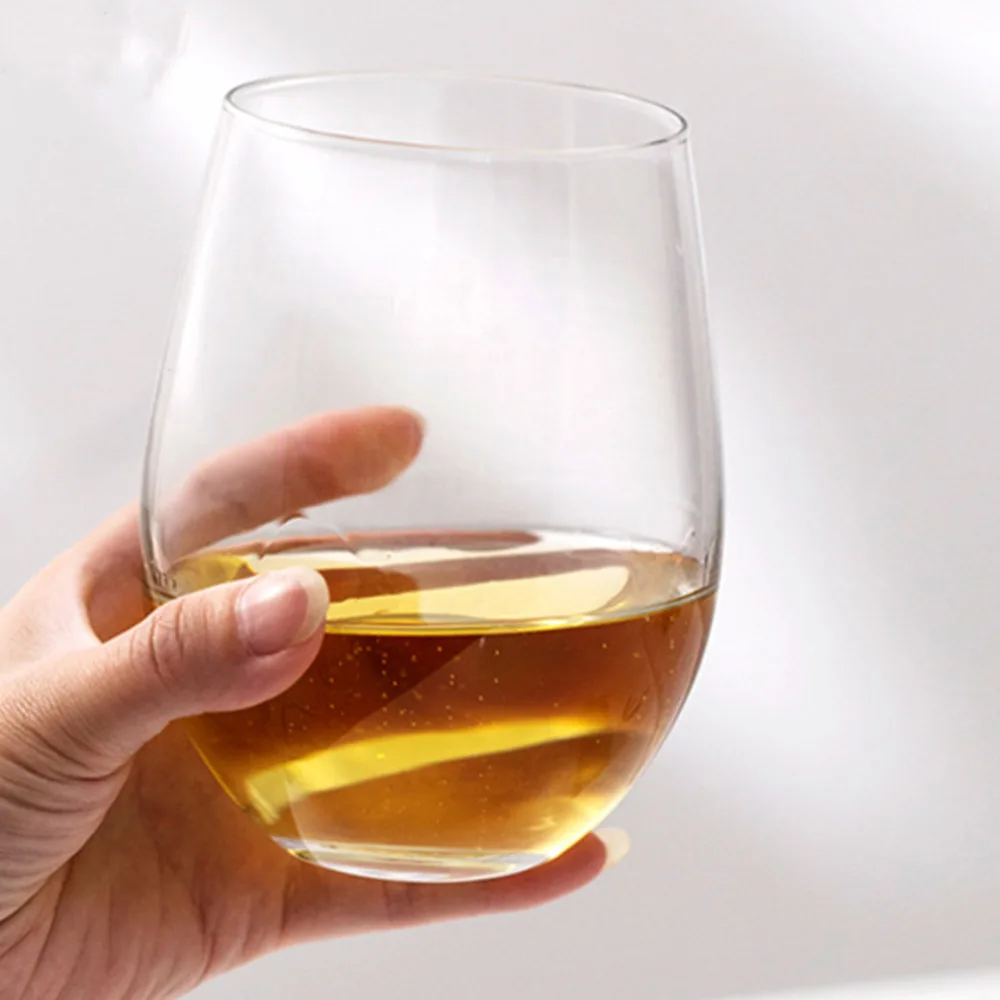 Wholesale Personalized Custom Drinking Glassware Tumbler Glass Crystal 6 oz Stemless Wine Glasses with etched logo