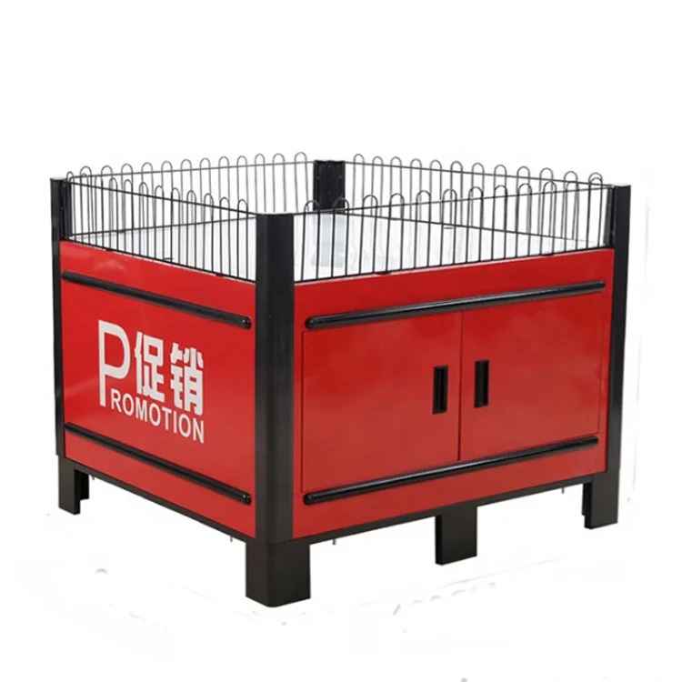 customized Manufacture Supermarkets Promotion Table Stands For Display Metal display rack
