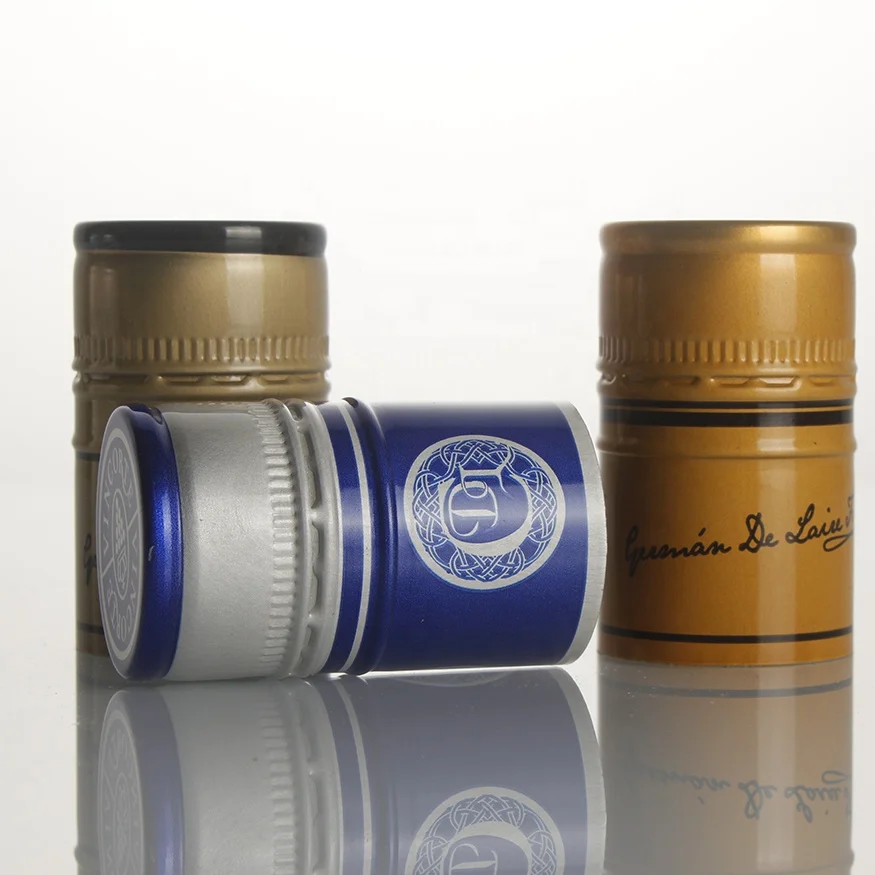 30x50 mm plastic insert glass ball pilfer evidence non-refillable vodka aluminum-plastic mescal tequila aluminum bottle caps