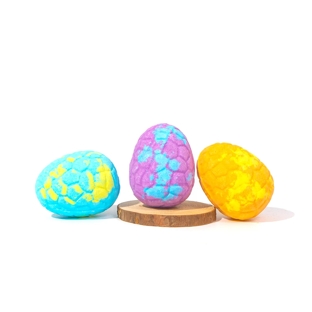 Factory Direct Supply Hemp Surprise Dino Egg Bath Bomb Kids Bath Bombs With Toy Inside