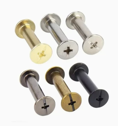 Free Samples Stainless Steel Aluminum Brass Book Binding Screw Chicago Screws