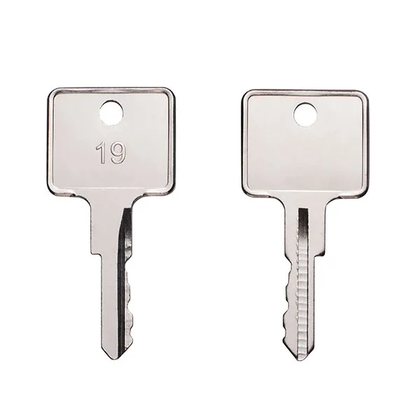 Forklift Starter (Ignition) Equipment Key for Mitsubishi  Dozer Tractor CAT (Caterpillar) Kubota Kumiai #123243   - #19