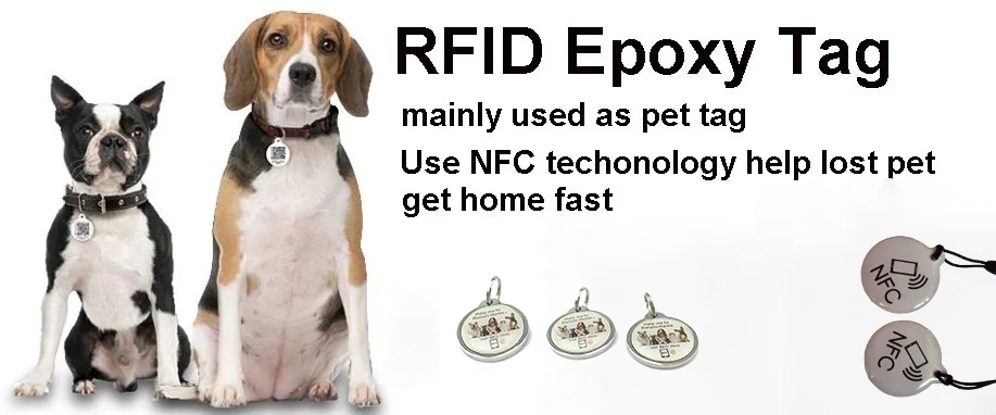 RFID QR Code NFC Tag Access Control Card Pet Tracking Metal Epoxy NFC Tag