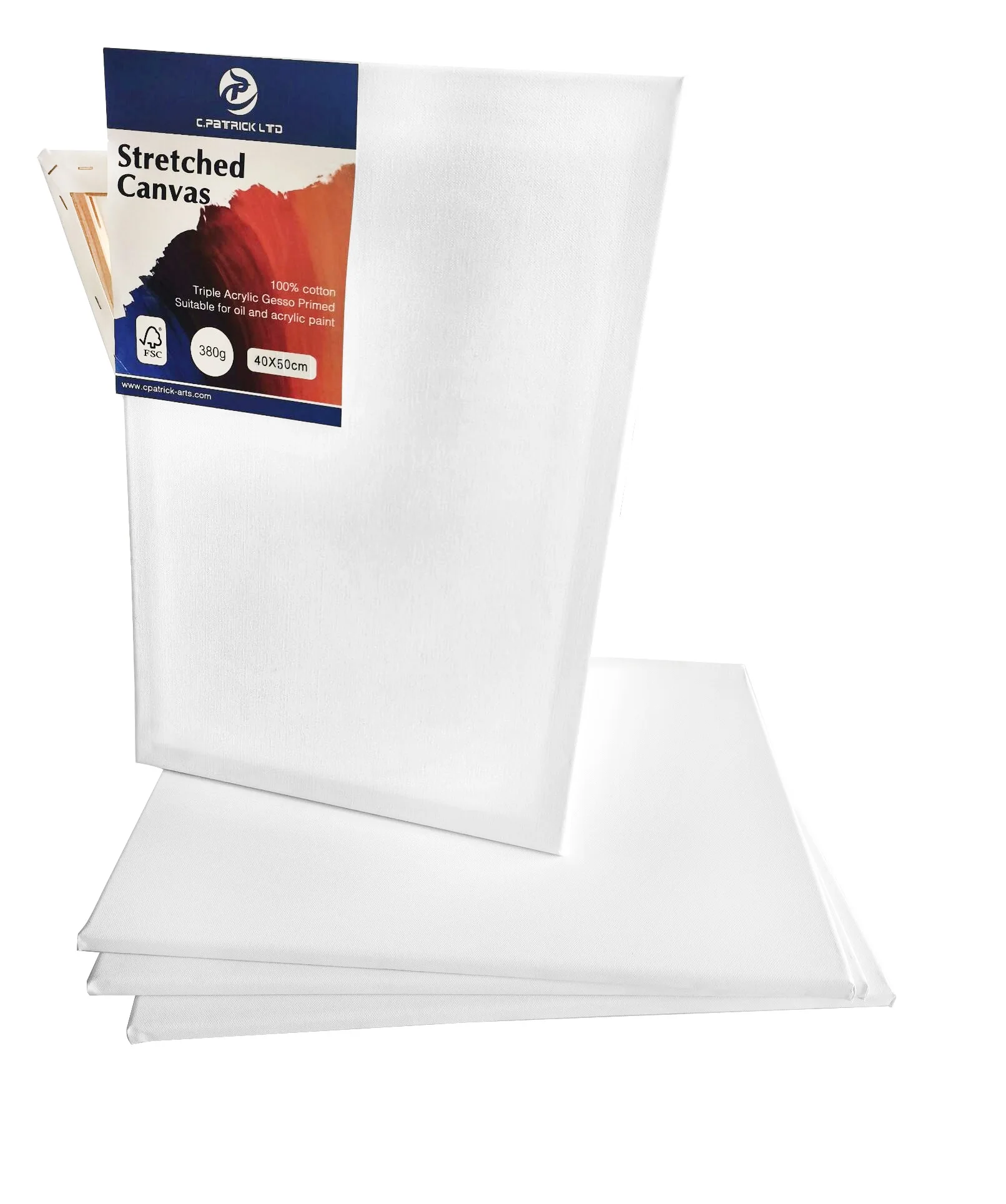 2023  high Quality 40*50cm Blank Cotton Painting Canvas Customized Size Stretched Canvas Board for Painting