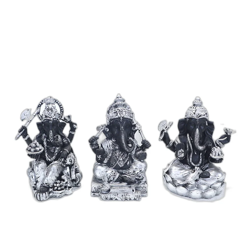 Indian Meditation Figurine Blessing Home Decor lord Hindu God Small Ganesha Statue
