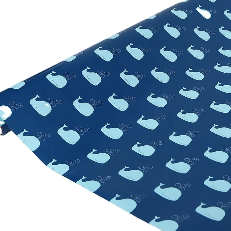 Personalized MOQ 1 PC printed design gift wrapping paper with logo printing