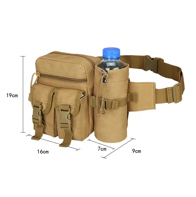 Hunting Accessories Mountaineering Nylon Walking Responder Waist Bag Camouflage With Bottle Holder
