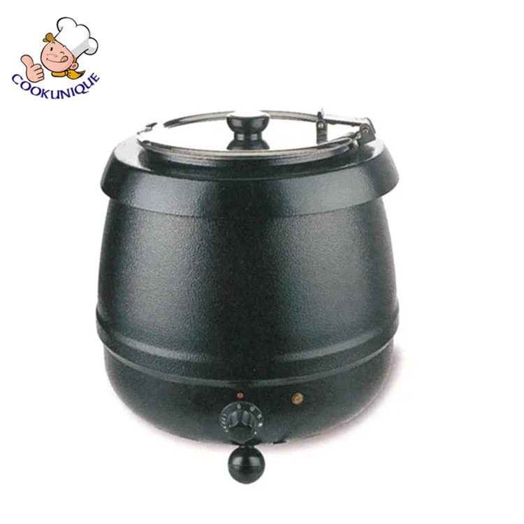 
 Чайник для супа/подогреватель, черный, коммерческое качество, 10 литров, Чили, соус, карри  