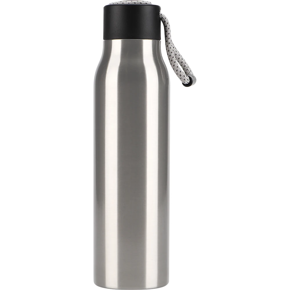 Custom Logo Double Wall Thermal Vacuum Flask Insulated Outdoor Sports Drink 18/8 Stainless Steel Water Bottle