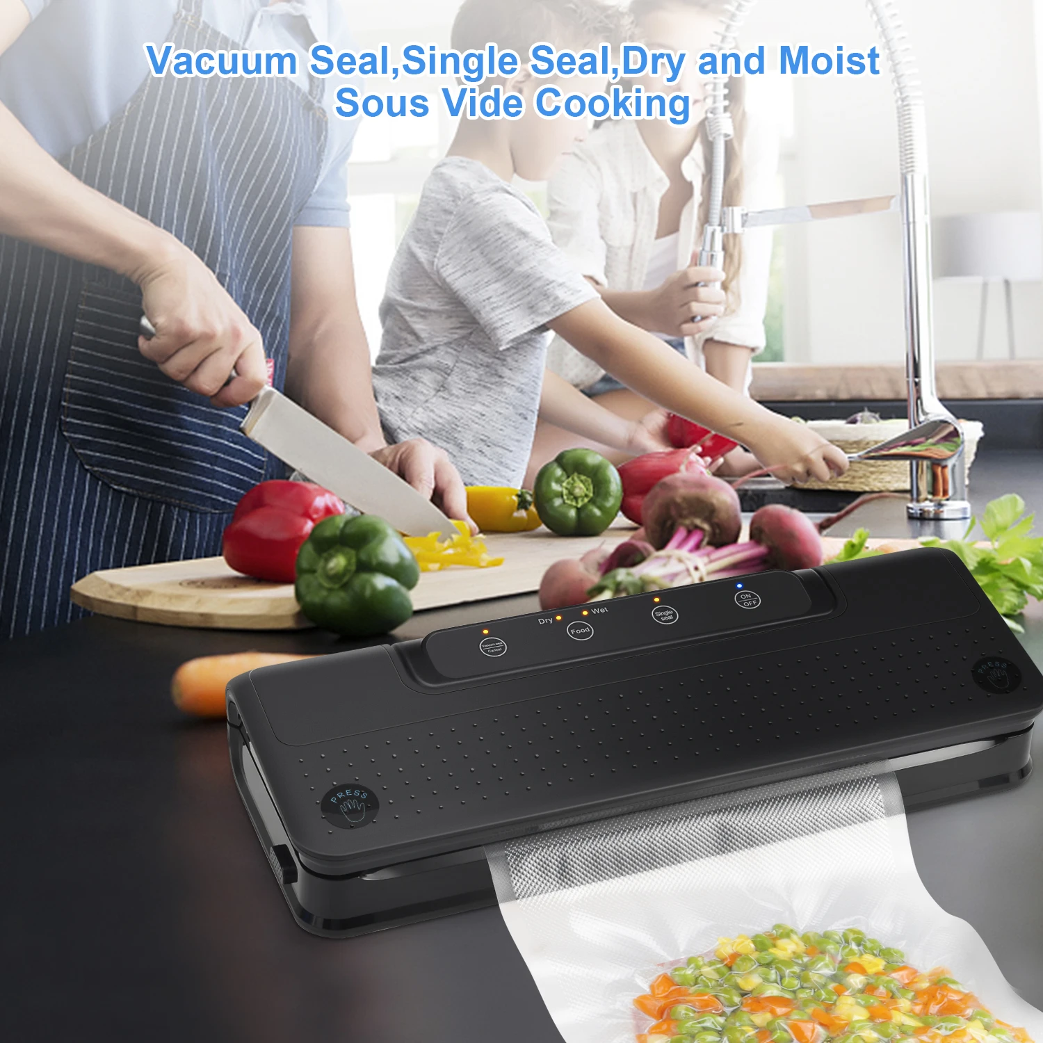 
Portable Mini Sealing Household Machine Heat Sealer Capper Food Saver For Plastic Bags Package Mini Sealer 