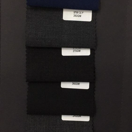 Superfine 97 Wool 3 Elanstic Suiting Fabric Ready Fabric