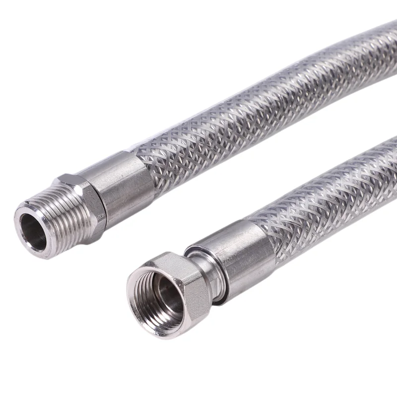 DN15 SUS304 Stainless Steel Braided Hose For Water 100CM Braided water hose chinese manufacture cheap price