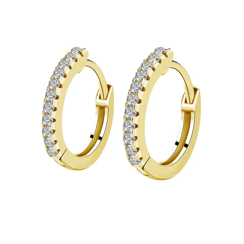 Fashion earring for women gold plating big circle customized hoop ear rings for women