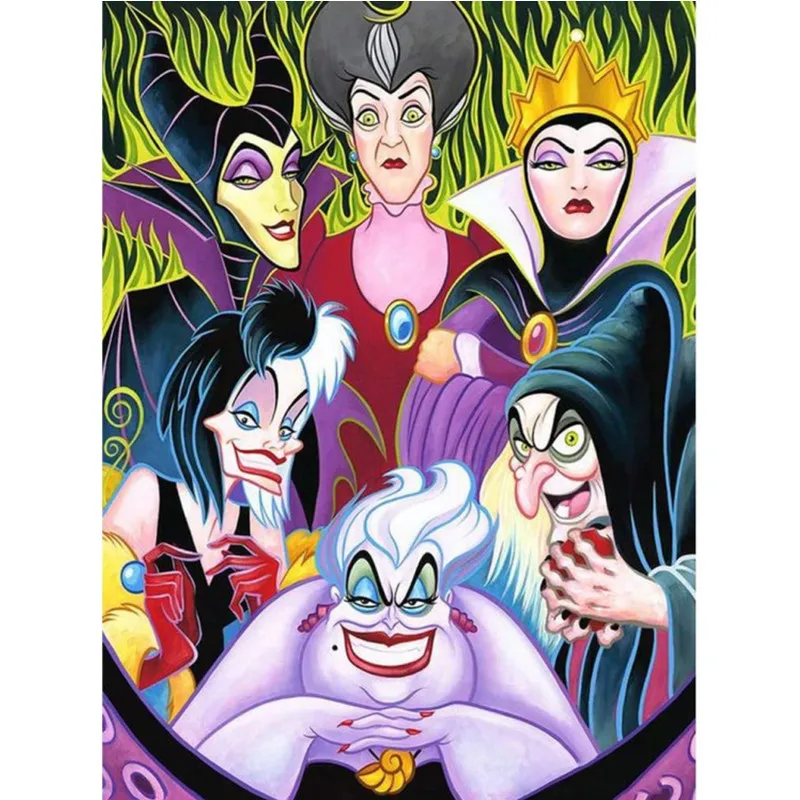 30*40cm Custom Pattern Snow White Vicious Stepmother Evil Queen Women DIY Diamond Paintings