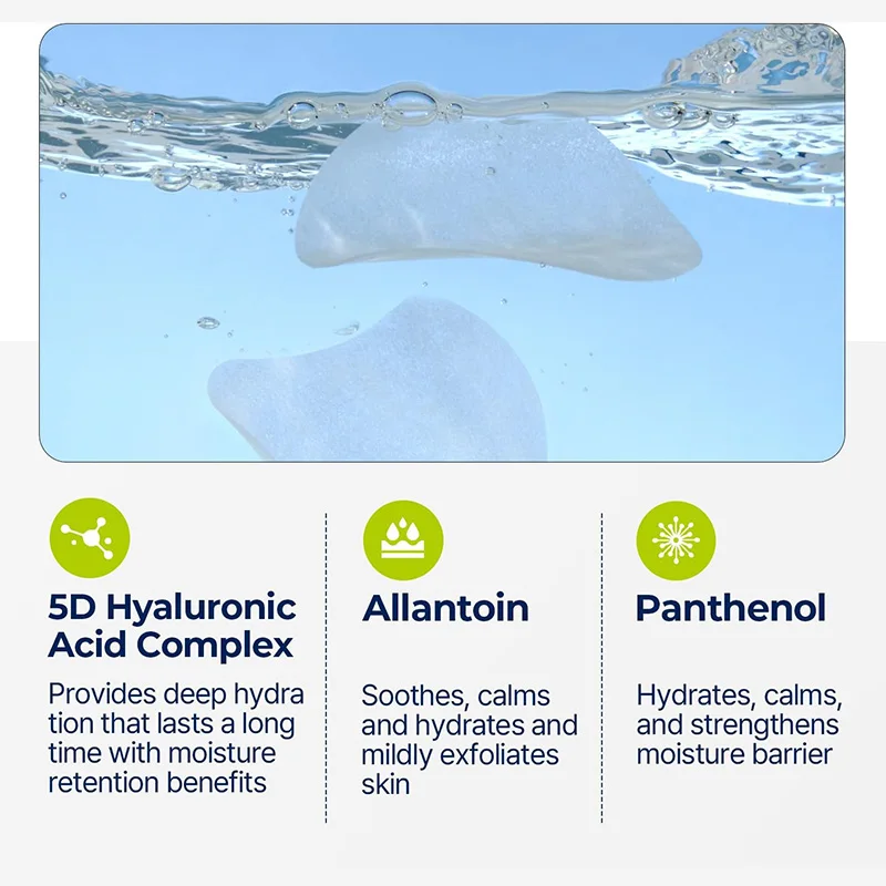 Hyaluronic Acid Toner Pads for Face (80 Pads) Moisturizing Facial Pads for Cooling, Soothing, Hydrating Spot Masking | Alcohol-F