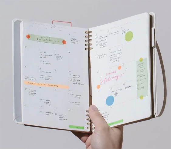 Custom A5 Hard Cover with Printed Spiral Notebook Cover Logo Diary Planner Coil Notebook B6 Promotion Schedule Note book A4 B5