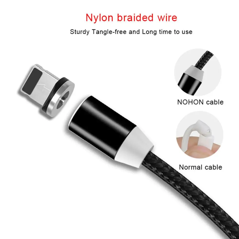 1 м Магнитный зарядный кабель Micro USB для 11 Pro Max XR магнитное зарядное устройство Type C светодиодный провод шнур