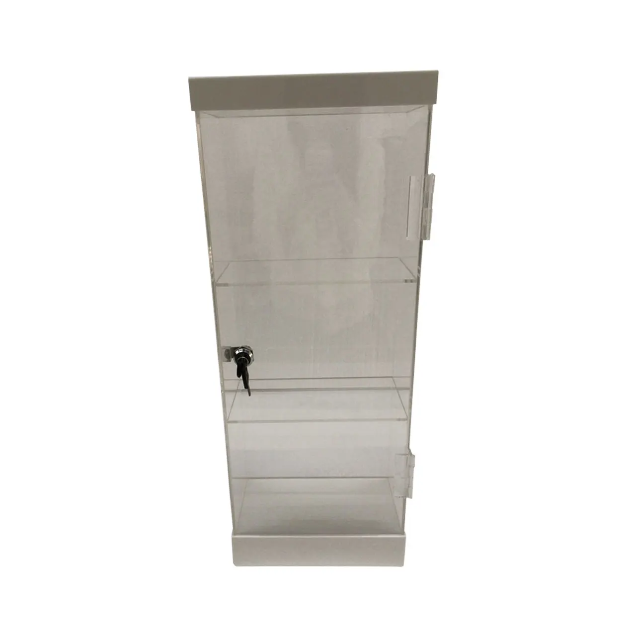 Modern Wine Bottles Display Holder and 3 Tier Counter Top Acrylic Free Standing Tabletop Display Wine Display Cabinet
