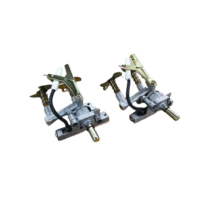 Hot sell kitchen appliance cast iron head wide pan high pressure parts cast iron double burner gas stove