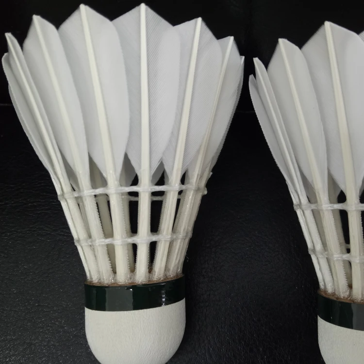 Class A Goose Feather Badminton Shuttlecock with Sandwich Cork Head