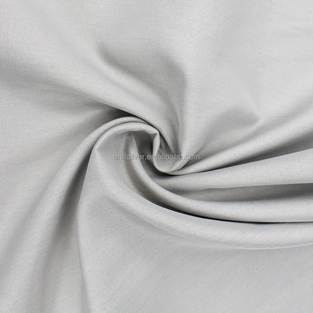 EMF SHIELDING silver fiber fabric anti radiation used for clothing lining and bed sheet