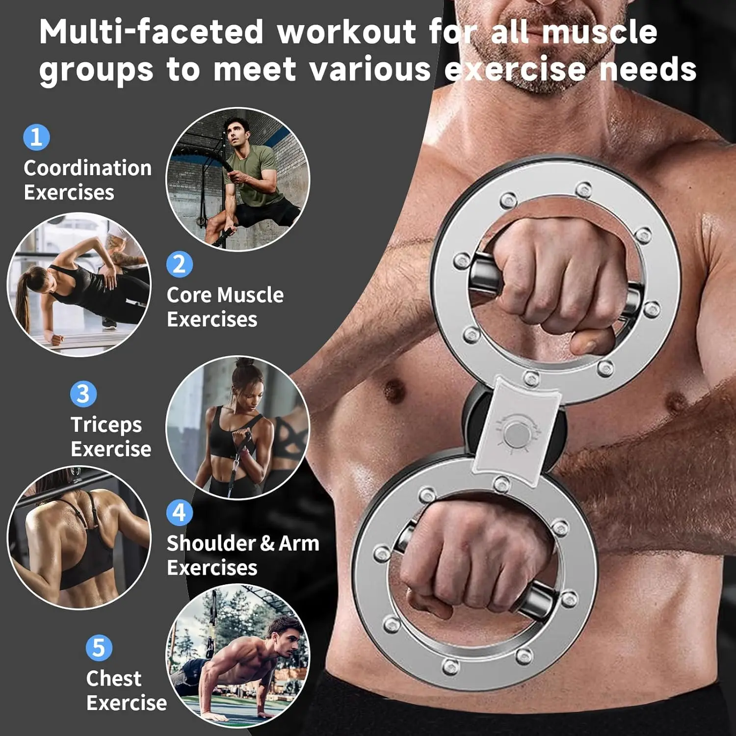 Multifunctional Spinning Burn Rotator Machine 360 Degree Rot for Forearm Trainer