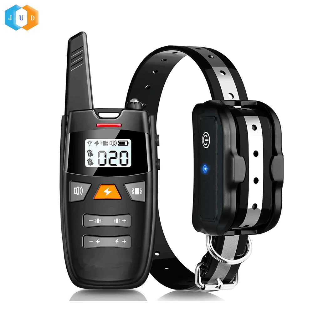 2023 Professional Hunting Dog Outdoor Agility Training Vibrate Beep Static Shock Slave Bark Collar 500M Remote Pet Dog Trainer