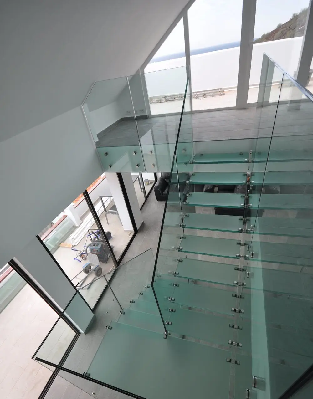 Glass Stair Floor