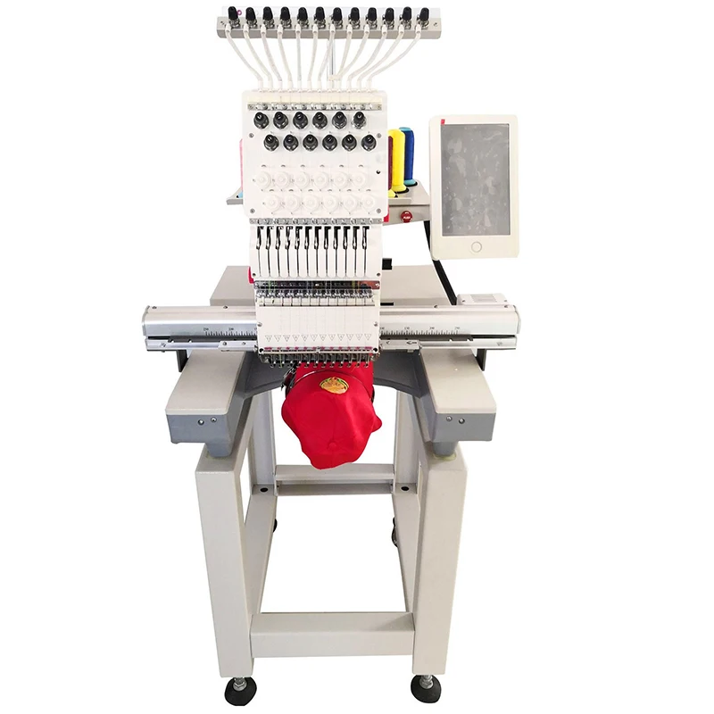 Flat/T-shirt/Shoes/Garment 12/15 niddles embroidery machine 350x500mm industry embroidery machine MT-1201/MT-1501 software