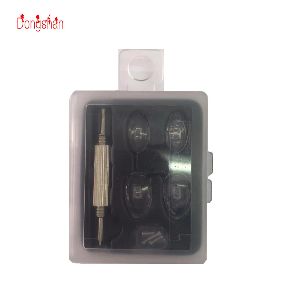 Оптовая продажа, высококачественные переносные силиконовые носоупоры, комплект для ремонта очков