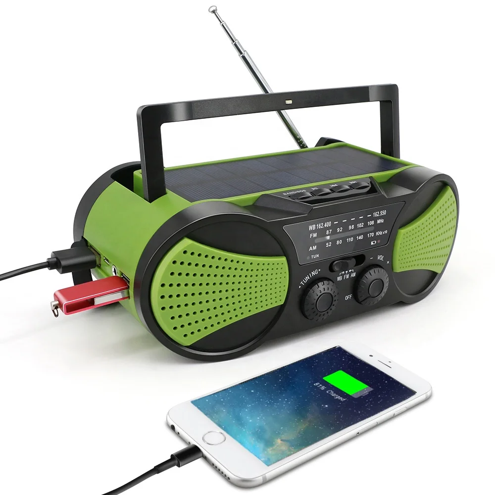  Портативный аварийный mp3-плеер на солнечной батарее с