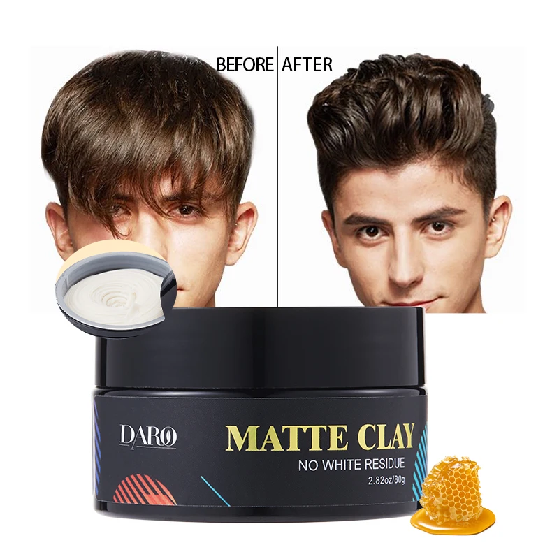 Professional Men Hair Styling Mud Products Manufacturer Private Label Oem Matte Finish Organic Hair Clay for Men